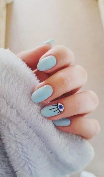 عکس ناخن طرح چشم