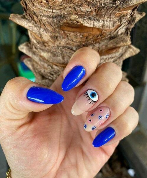 عکس ناخن طرح چشم