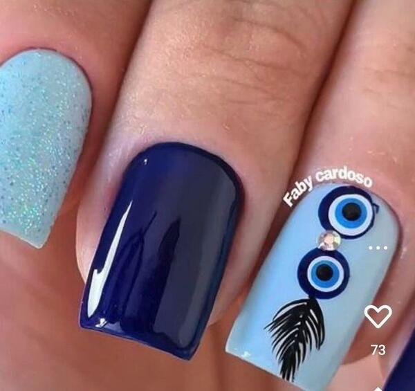عکس چشم نظر رو ناخن