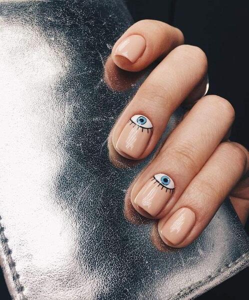عکس چشم نظر برای ناخن
