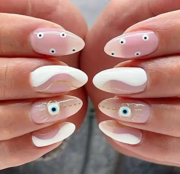 عکس چشم نظر برای ناخن