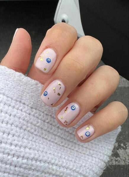 عکس چشم نظر برای ناخن