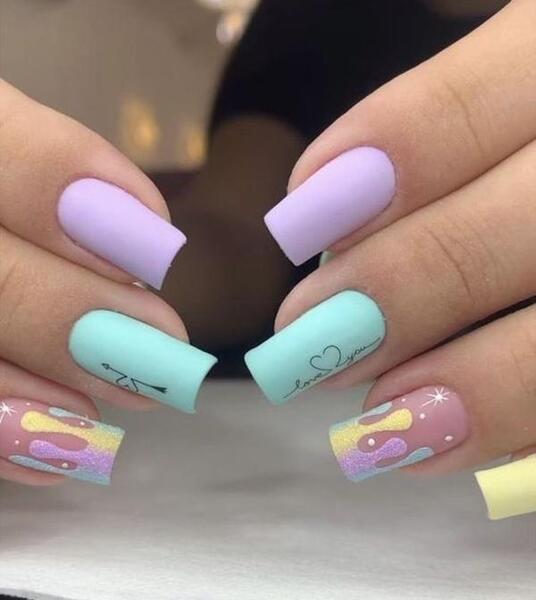 عکس ناخن تابستانه دخترانه