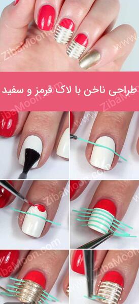 عکس ناخن با لاک ساده