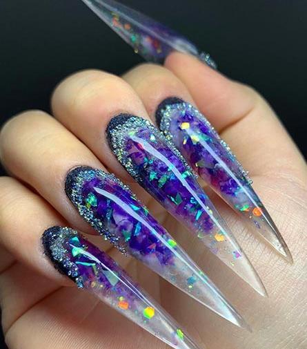 عکس ناخن مصنوعی آکواریومی