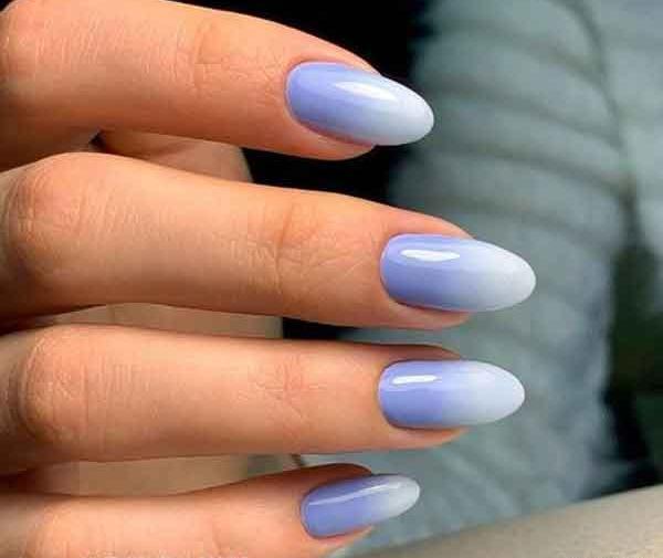 عکس ناخن آمبره بنفش
