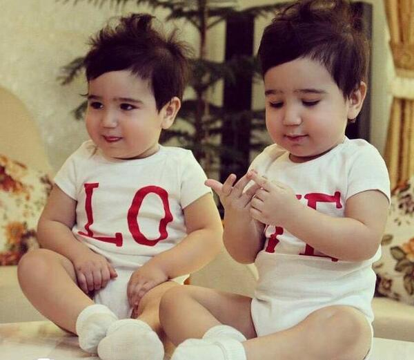 عکس نوزاد دختر پسر دوقلو