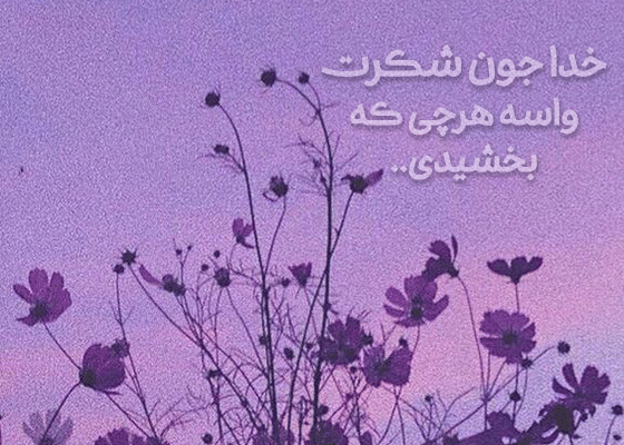 عکس وضعیت واتساپ در مورد شکر خدا