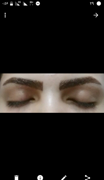 عکس سایه ابرو بعد از یک هفته نی نی سایت