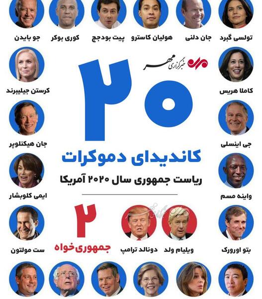 عکس نامزدهای ریاست جمهوری آمریکا