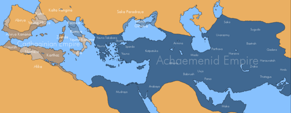 عکس نقشه ایران دوران هخامنشی