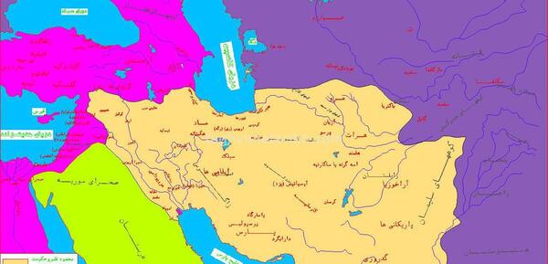 عکس نقشه ایران در زمان هخامنشی