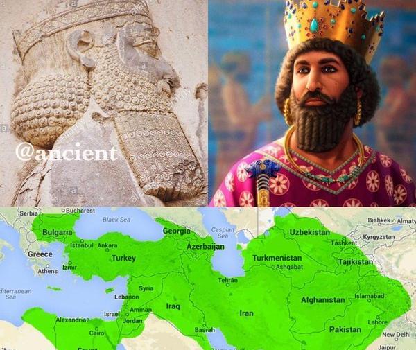عکس نقشه ایران در زمان هخامنشی