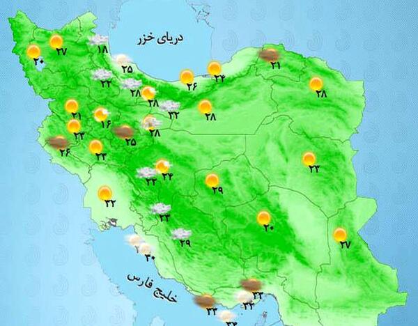 عکس هوایی از نقشه ایران