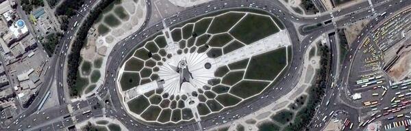 عکس هوایی از نقشه ایران