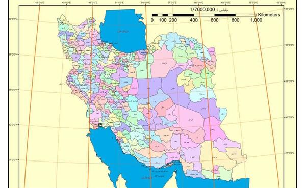 عکس هوایی از نقشه ایران