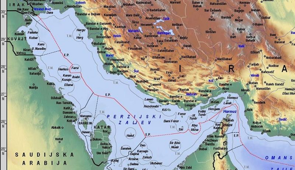 عکس نقشه ی کشور های همسایه ی ایران