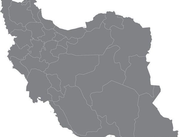 عکس نقشه ایران بدون اسم شهرها