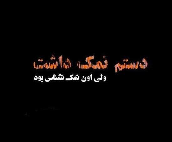 عکس نوشته راجع به ادم نمک نشناس