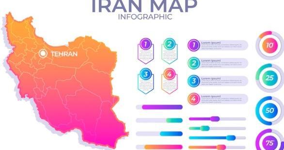 عکس لایه باز نقشه ایران