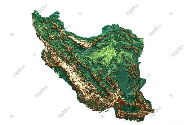 عکس لایه باز نقشه ایران