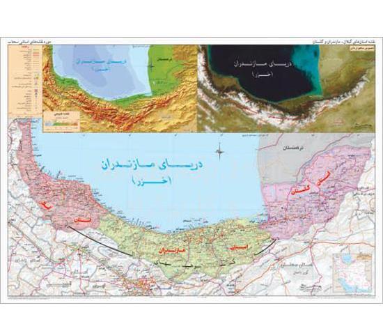 عکس نقشه کامل ایران با جزئیات