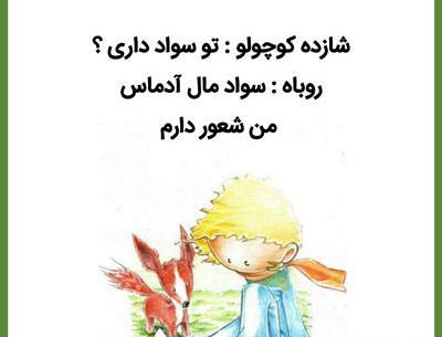 عکس نوشته شازده کوچولو و روباه