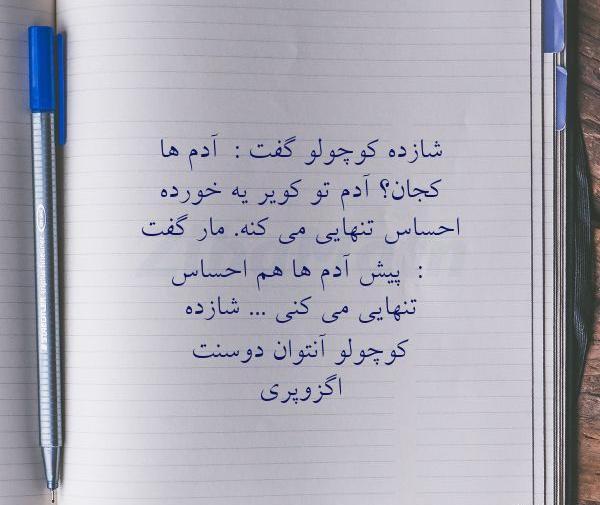 عکس نوشته شازده کوچولو گفت