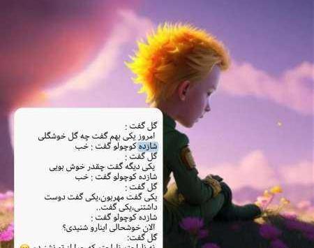 عکس نوشته شازده کوچولو گفت