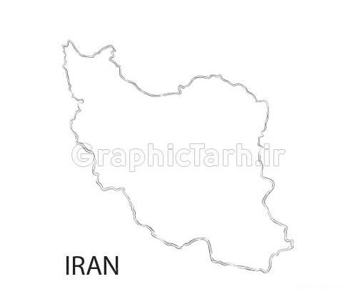 عکس نقشه ایران برای طراحی