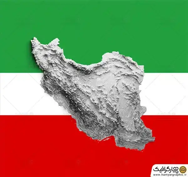 عکس نقشه ایران برای طراحی