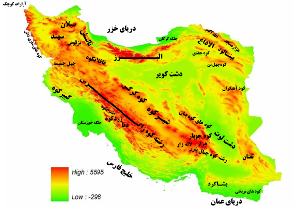 عکس نقشه تمام شهرهای ایران