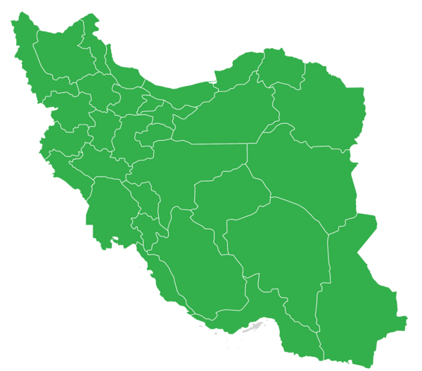 عکس نقشه ایران بدون شهر