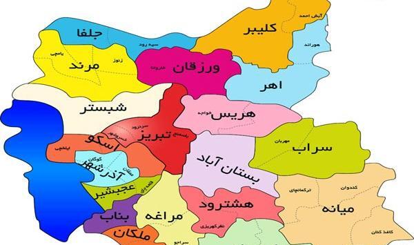 عکس نقشه ی شهرهای ایران