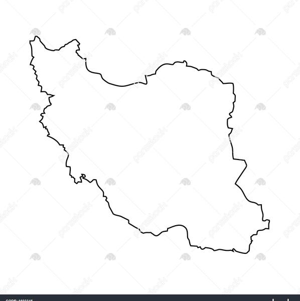 عکس نقشه ی ایران سیاه سفید