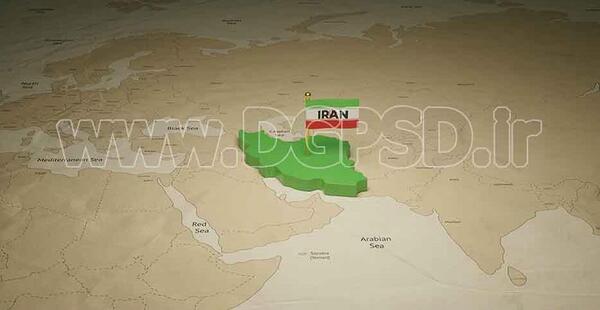 عکس نقشه ایران با راهنمای نقشه