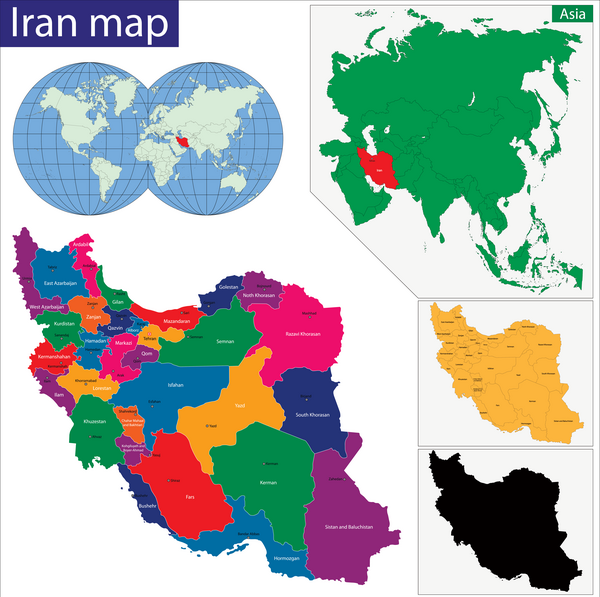 دانلود عکس نقشه ایران بدون رنگ