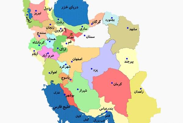دانلود عکس نقشه ایران بدون رنگ
