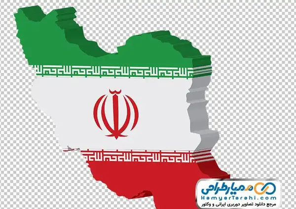 عکس نقشه ی ایران رنگ شده