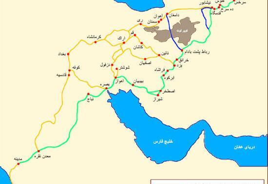 عکس نقشه راه های ایران