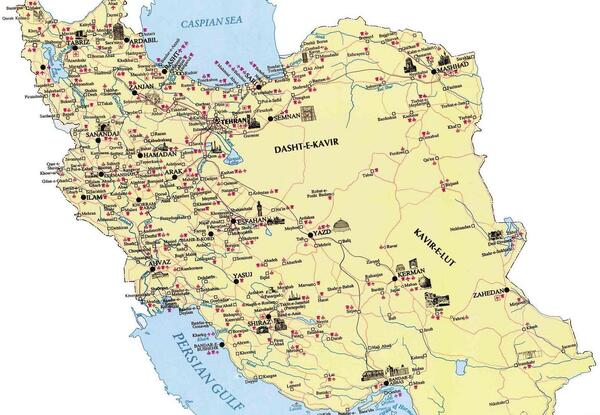 عکس نقشه ایران در زمان کوروش بزرگ