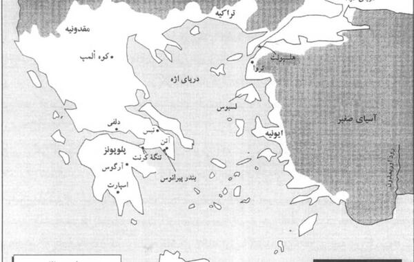عکس نقشه ایران در زمان کوروش بزرگ