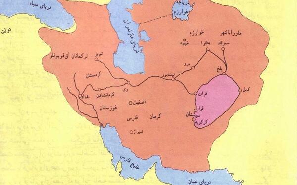 عکس نقشه ایران در زمان کوروش بزرگ