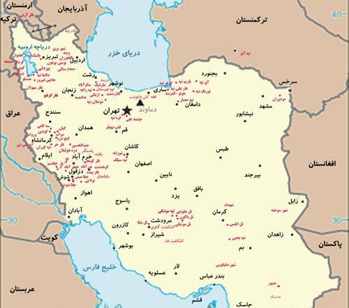 عکس نقشه ی ایران در زمان کوروش
