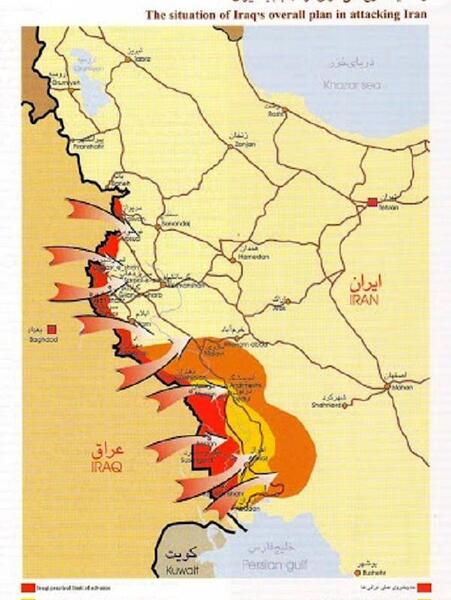 عکس دست حاج قاسم و نقشه ایران