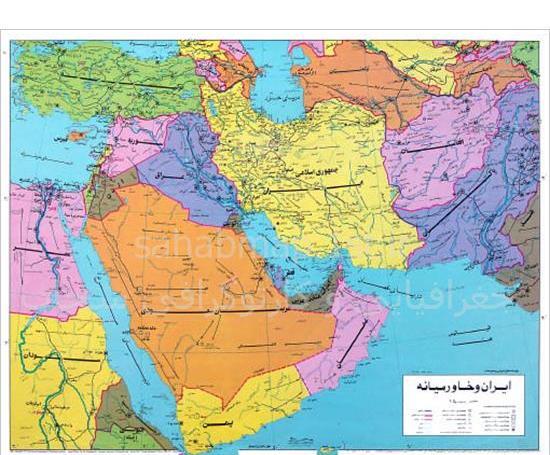عکس ایران در نقشه جهان