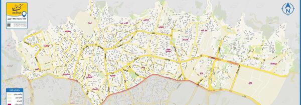 عکس تهران در نقشه ایران
