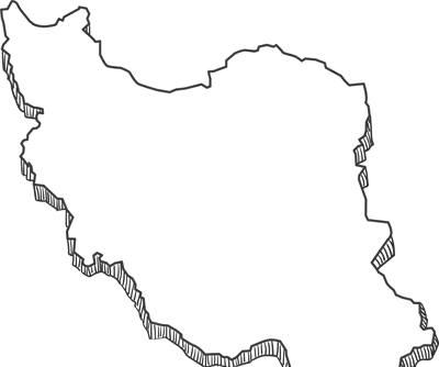 عکس نقشه ایران پرچم