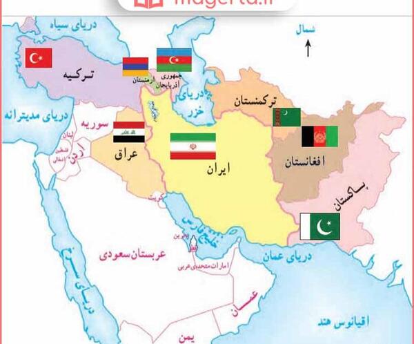 عکس نقشه ایران برای کلاس پنجم