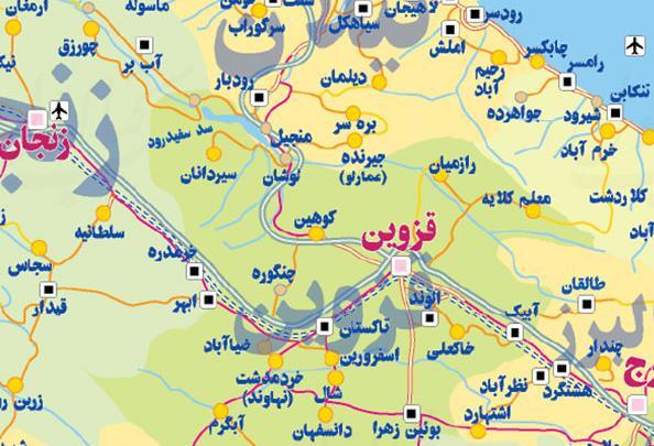 عکس نقشه راه های ایران با کیفیت بالا